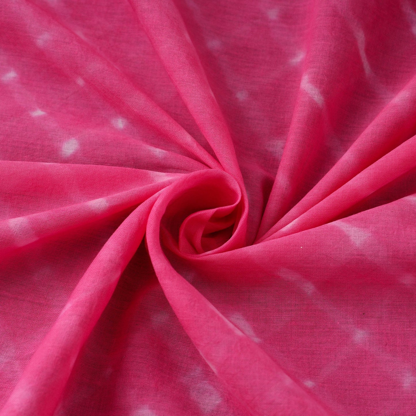 Pink Cotton Mothra Tie-Dye Leheriya Fabric