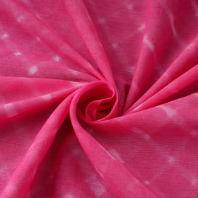 Pink Cotton Mothra Tie-Dye Leheriya Fabric