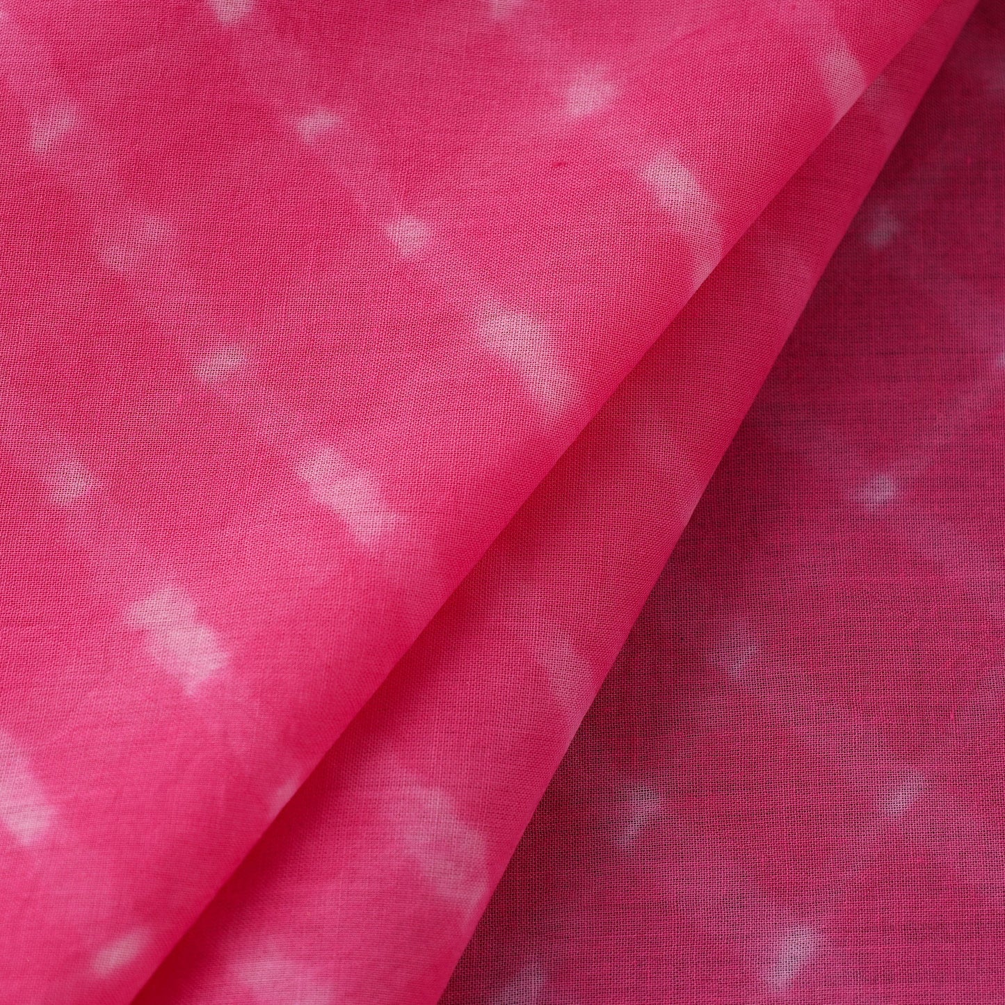 Pink Cotton Mothra Tie-Dye Leheriya Fabric