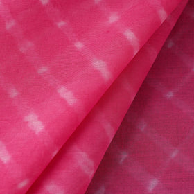 Pink Cotton Mothra Tie-Dye Leheriya Fabric