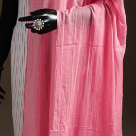 Cotton plain dupatta 04 - handcrafted