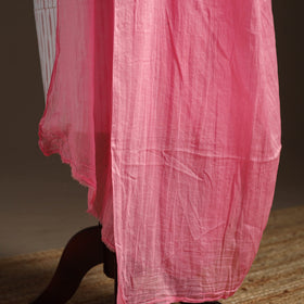 Cotton plain dupatta 04 - handcrafted