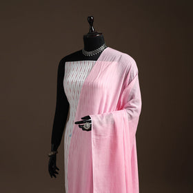 Cotton plain dupatta 13 - handcrafted