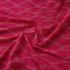 Red Cotton Pochampally Ikat Fabric