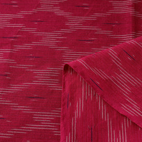 Red Cotton Pochampally Ikat Fabric