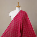 Red Cotton Pochampally Ikat Fabric