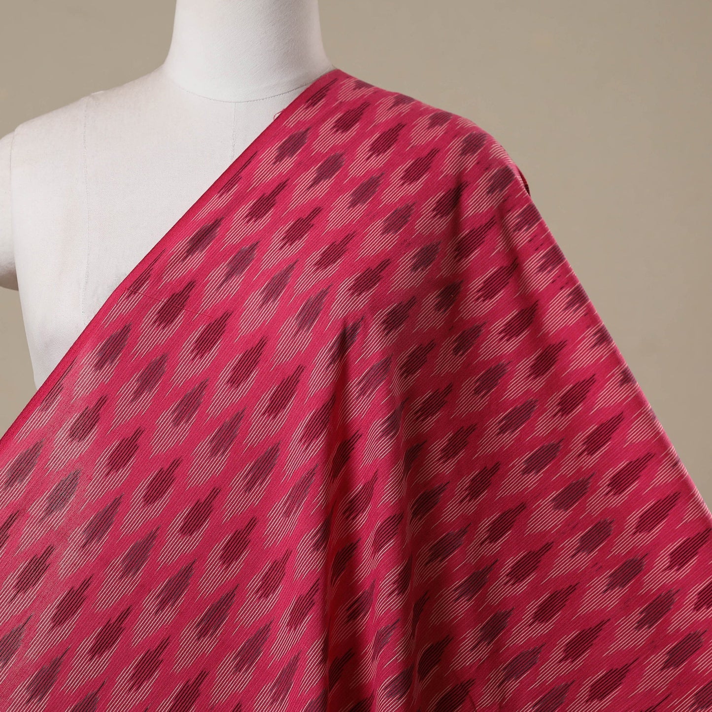 Cotton pochampally ikat fabric 07 - handcrafted