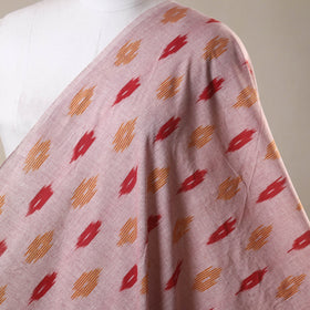 Pink - cotton pochampally ikat fabric 09 - handcrafted