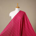Pink - cotton pochampally ikat fabric 12 - handcrafted