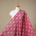 Pink - cotton pochampally ikat fabric 21 - handcrafted