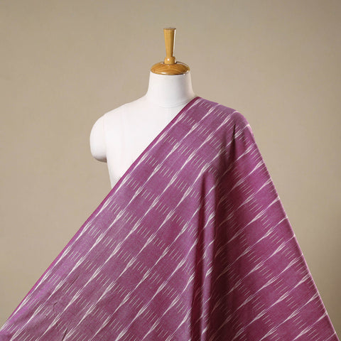 Pink - cotton pochampally ikat fabric 26 - handcrafted