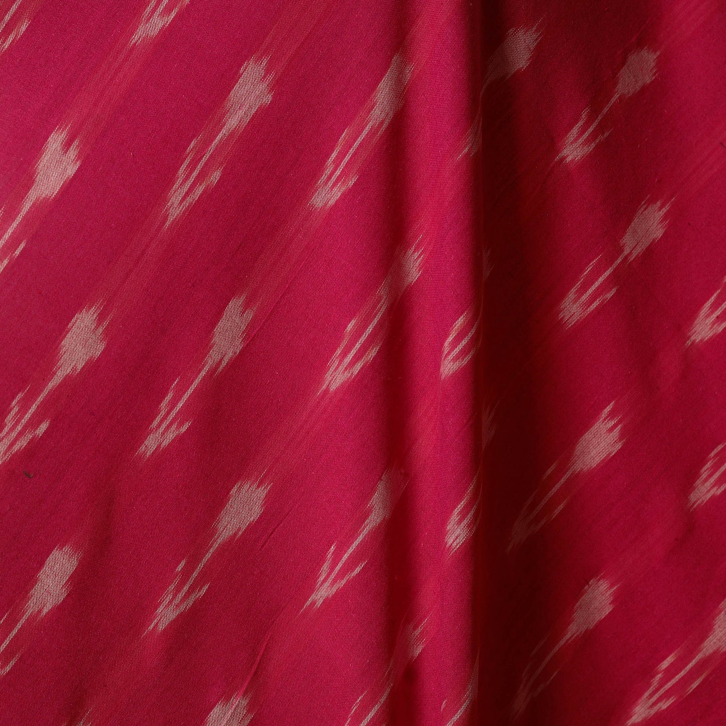 Pink - cotton pochampally ikat fabric 31 - handcrafted