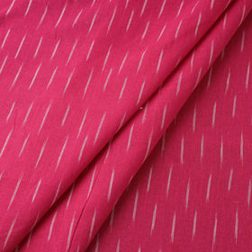 Pink Handloom Cotton Pochampally Weave Ikat Fabric