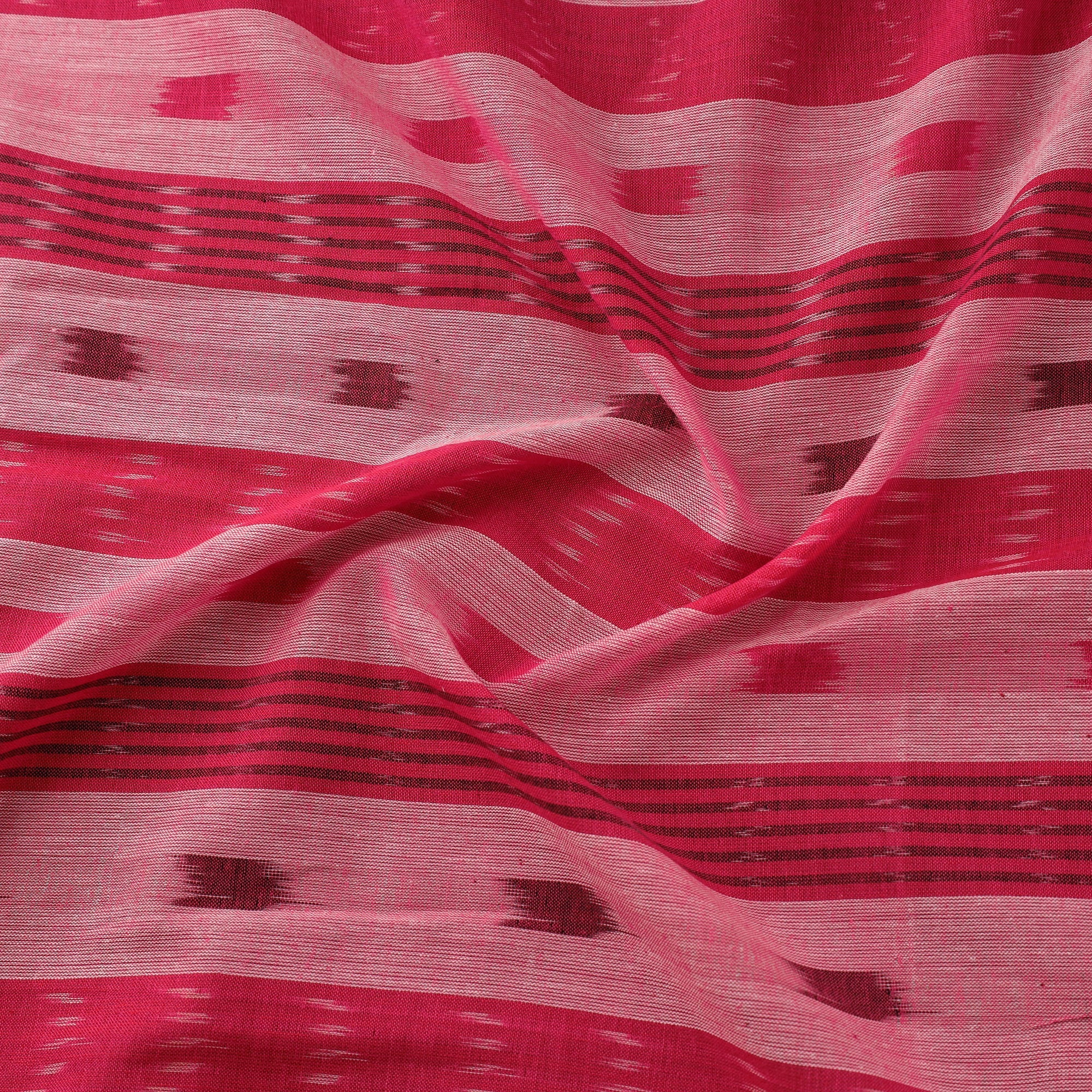 Pink Cotton Sambalpuri Ikat Fabric pink-cotton-sambalpuri-ikat-fabric
