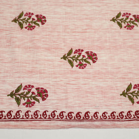 Pink - cotton sanganeri blouse piece 03 - handcrafted