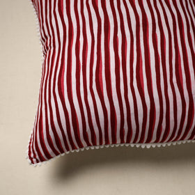 Cotton sanganeri cushion cover 14 - handcrafted