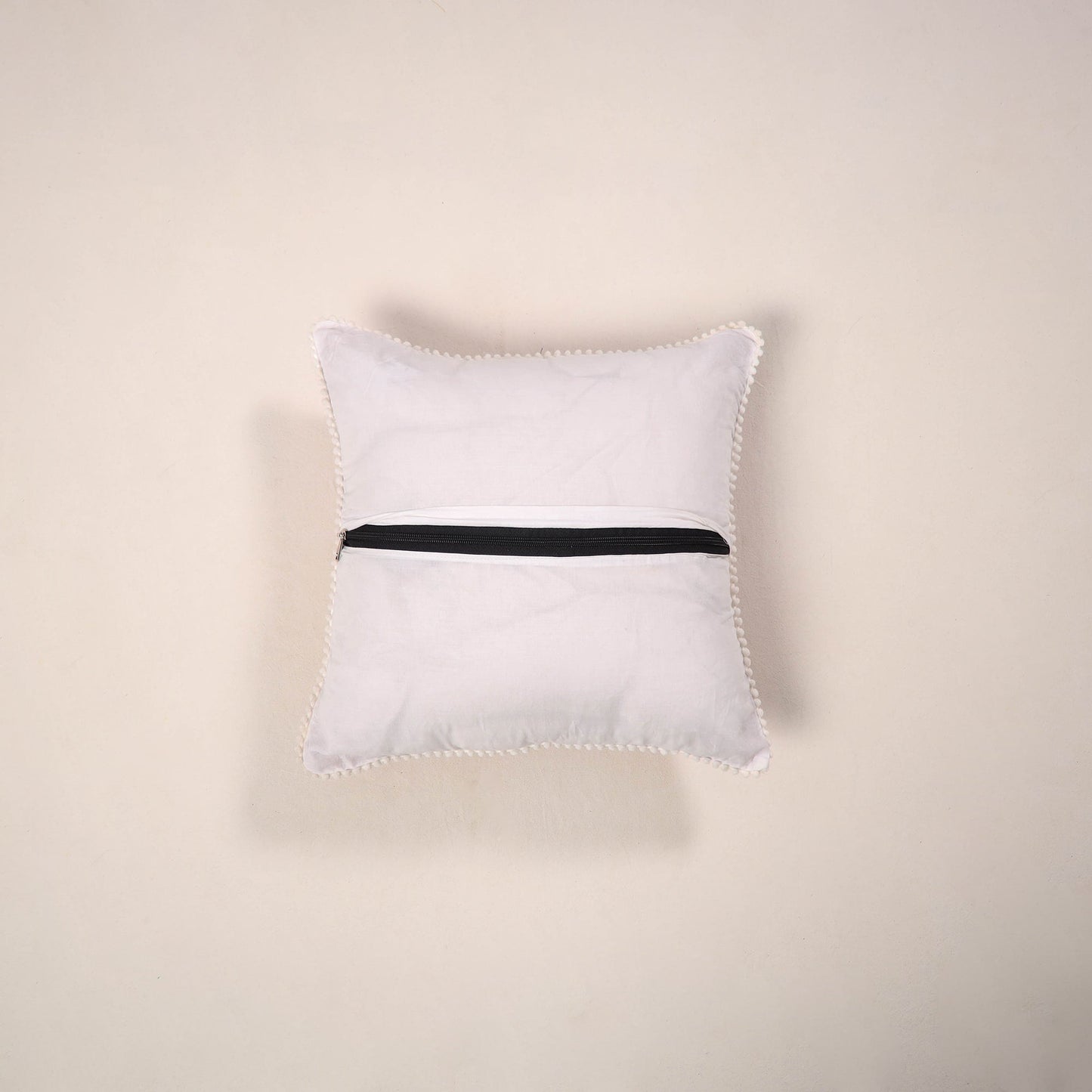 Pink - cotton sanganeri cushion cover 14 - handcrafted