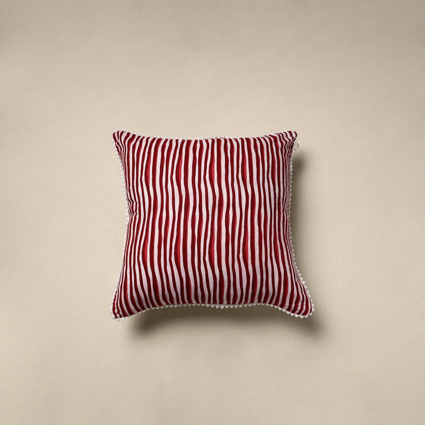 Cotton sanganeri cushion cover 14 - handcrafted