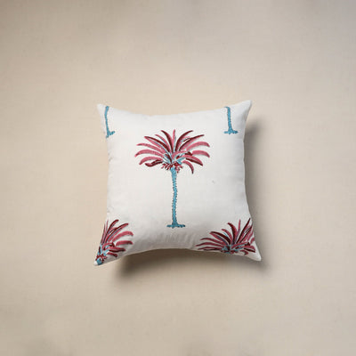 Cotton sanganeri cushion cover (16 x 16 in) 106