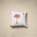 Cotton sanganeri cushion cover (16 x 16 in) 62 - handcrafted