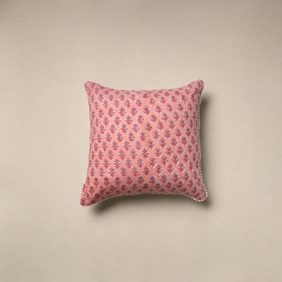 Cotton sanganeri cushion cover 26 - handcrafted
