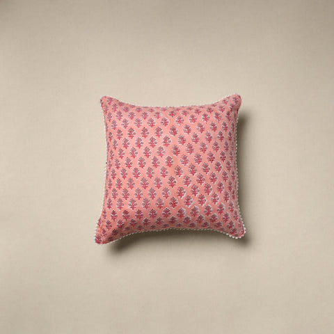 Cotton sanganeri cushion cover 26 - handcrafted