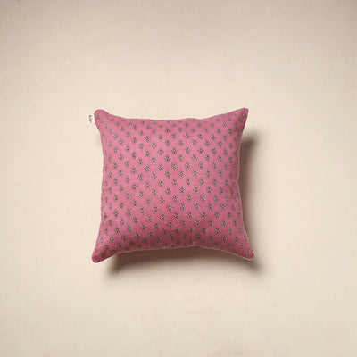 Cotton sanganeri cushion cover 40 - handcrafted