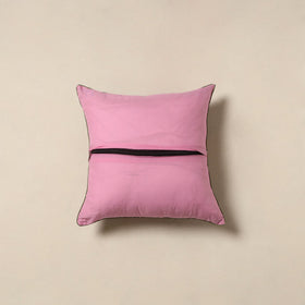 Pink - cotton sanganeri cushion cover 42 - handcrafted