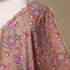 Pink - cotton sanganeri fabric 09 - handcrafted