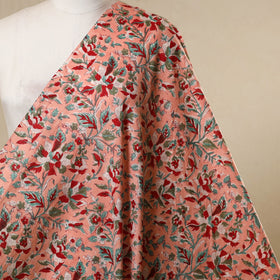 Pink - cotton sanganeri fabric 30 - handcrafted