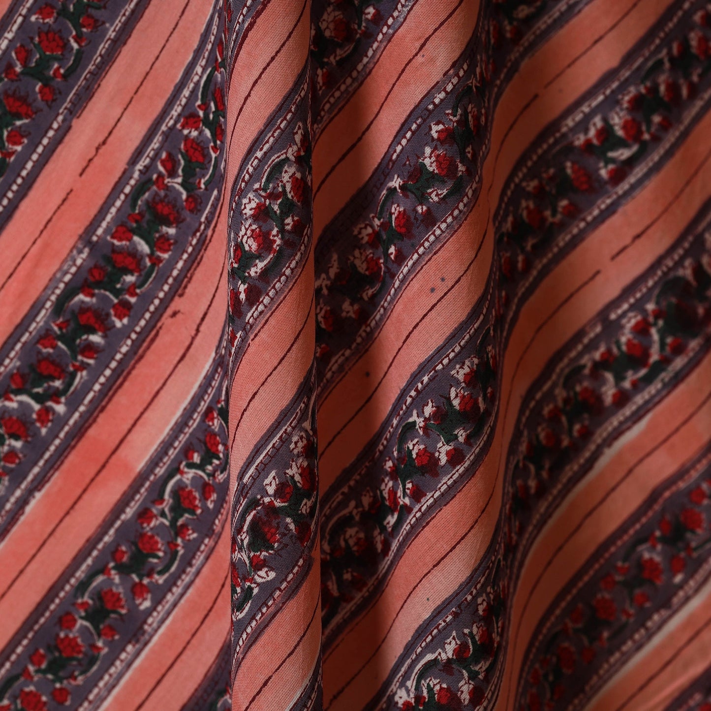 Red - cotton sanganeri fabric 31 - handcrafted