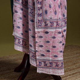 Cotton sanganeri floral dupatta 26 - handcrafted