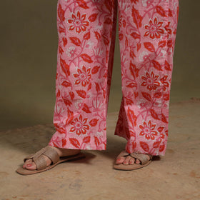 Pink Cotton Sanganeri Block Print Co-Ord Set