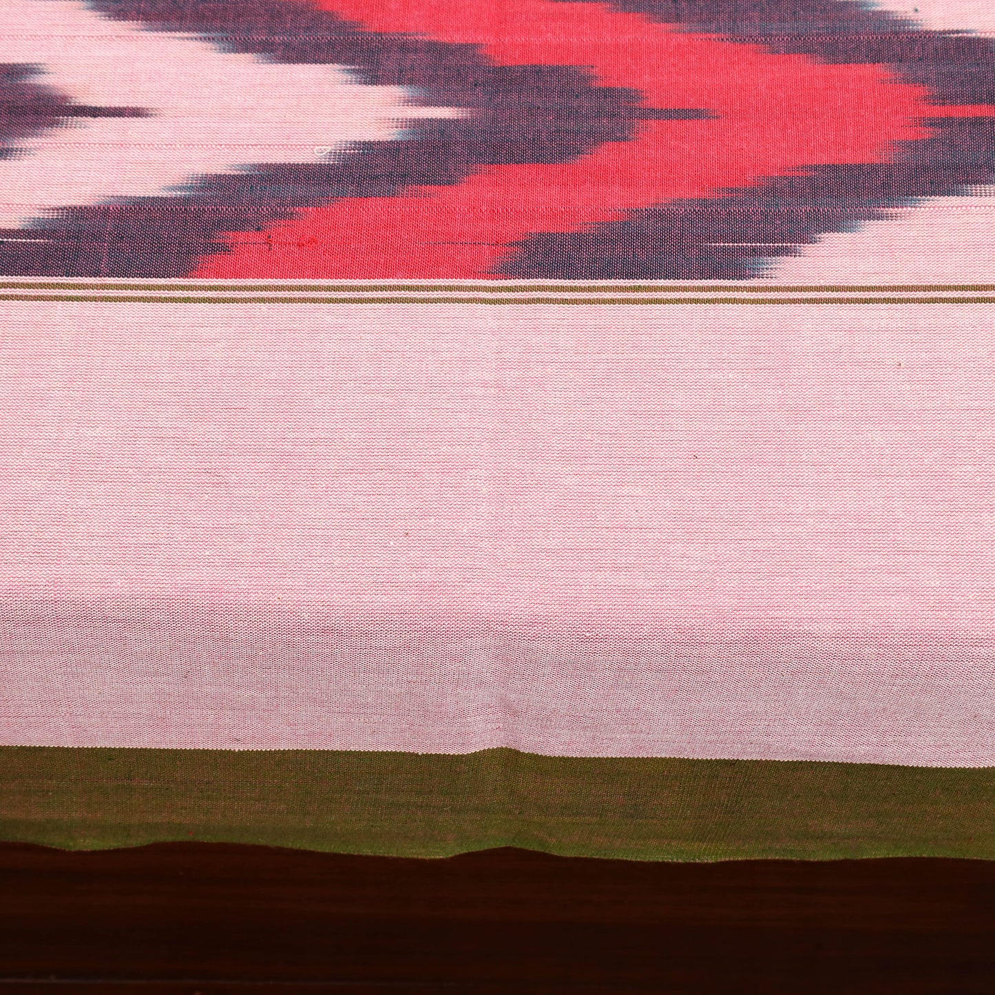 Pink - cotton single pochampally ikat bedsheet 34