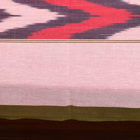 Pink - cotton single pochampally ikat bedsheet 34