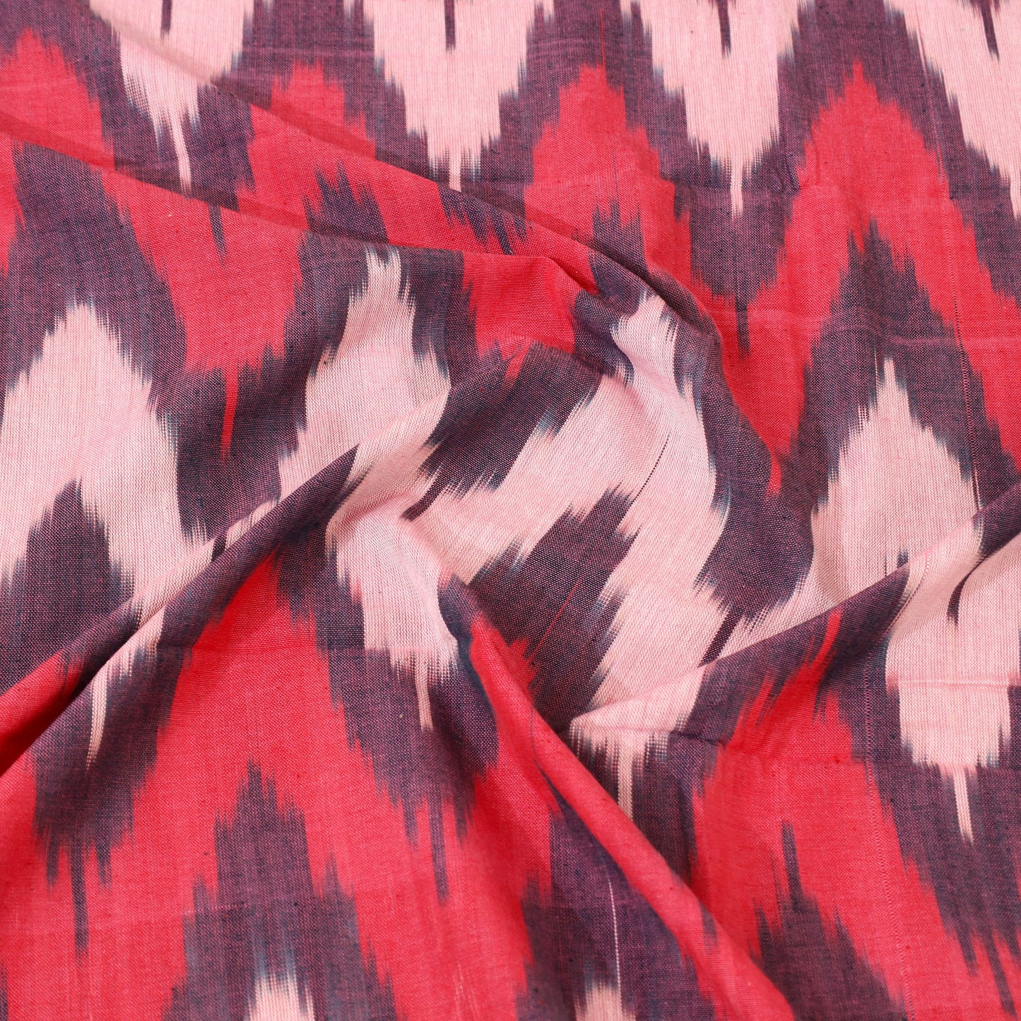 Pink - cotton single pochampally ikat bedsheet 34