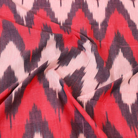 Pink - cotton single pochampally ikat bedsheet 34