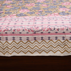 Pink - cotton single sanganeri bed sheet (90 x 60 in) 42