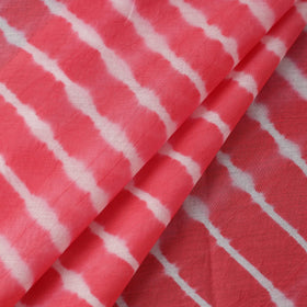 Pink Handloom Cotton Tie-Dye Leheriya Fabric
