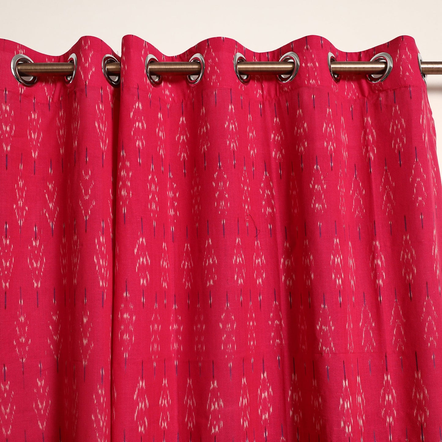 Buy Cotton Window Pink Pochampally Ikat Curtain 