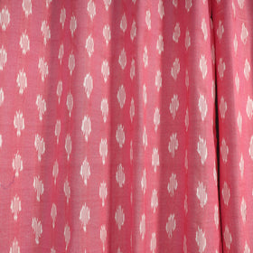 Pink - cotton window pochampally ikat curtain (5 x 3 feet)