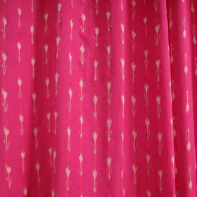 Pink - cotton window pochampally ikat curtain (5 x 3 feet)