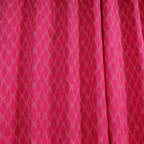 Pink - cotton window pochampally ikat curtain (5 x 3 feet)
