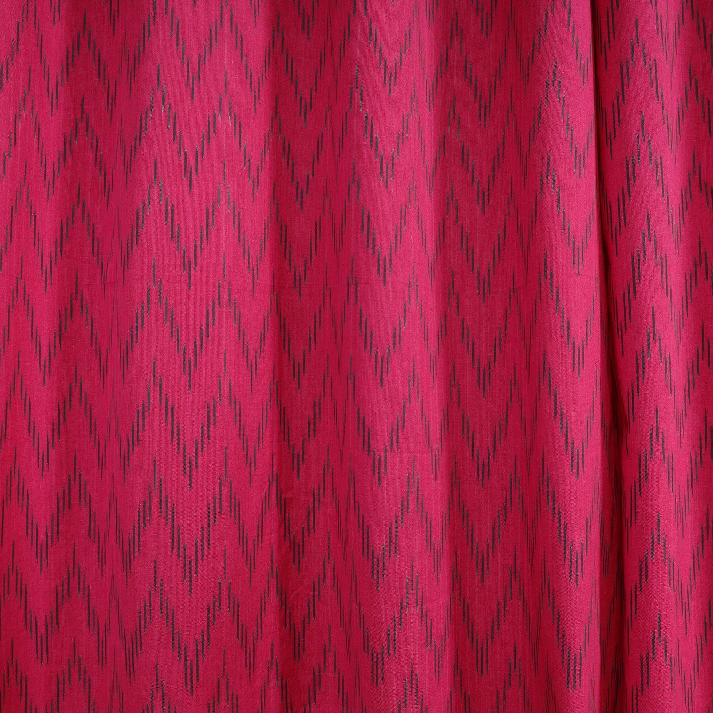 Pink - cotton window pochampally ikat curtain (5 x 3 feet)