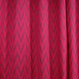 Pink - cotton window pochampally ikat curtain (5 x 3 feet)