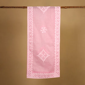  Cut Work Cotton Pink Barmer Applique Stole