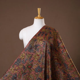 Pink - desi tussar silk handpainted srikalahasti pen