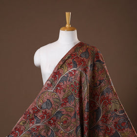 Pink - desi tussar silk handpainted srikalahasti pen