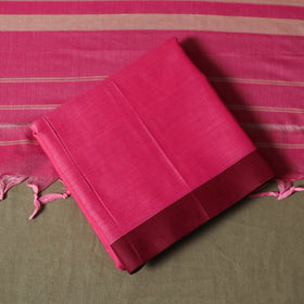 Dharwad cotton 3pc unstitched dress material with border