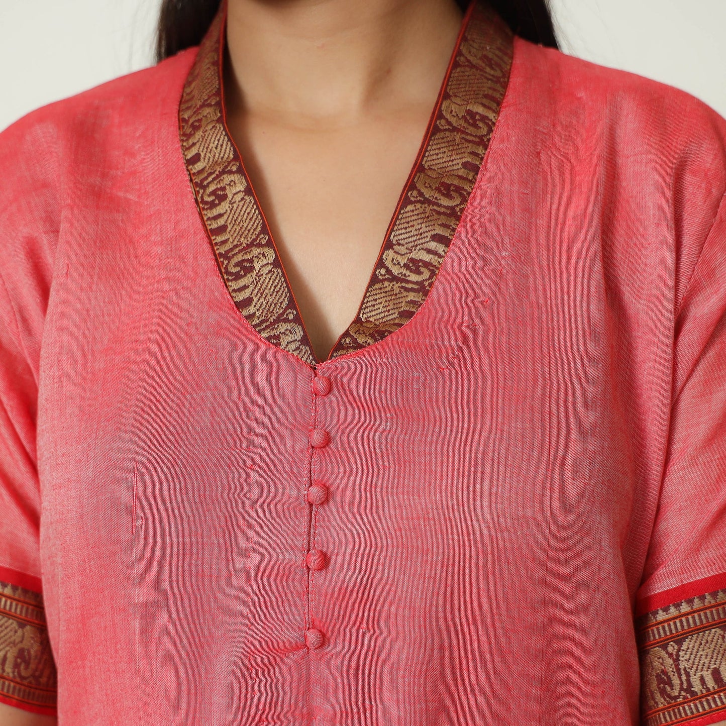 Buy Dharwad Cotton Kurta with Palazzo & Dupatta Set